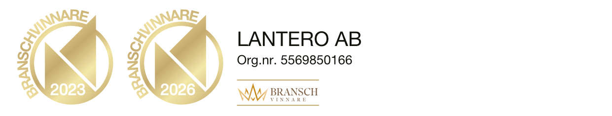 Intyg som branschvinnare år 2023 och 2026